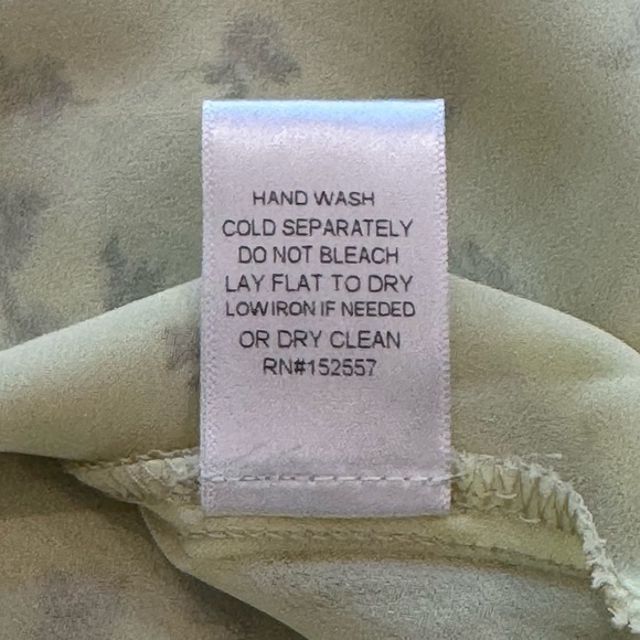 Bohme Sage Floral Blouse Romantic Cottagecore Fall Top Smocked Sleeves S - Picture 10 of 10